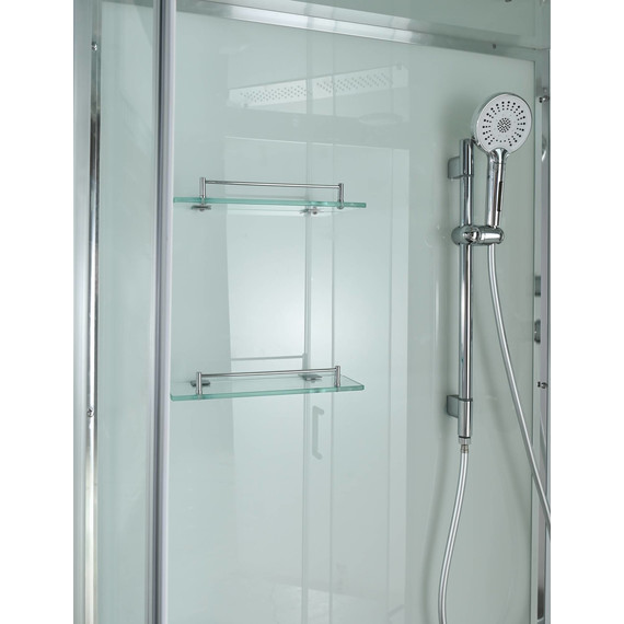 Душевая кабина Avacan 120x80 см A2812R, хром/прозрачное (безсиликоновая сборка) фото 7