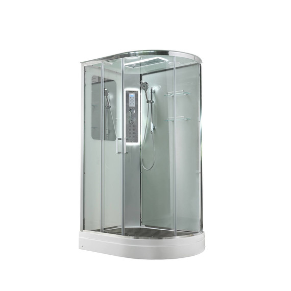 Гидробокс Avacan 120x90 см A2912LLED, хром/прозрачное (безсиликоновая сборка) -  Гидробокс Avacan 120x90 см A2912LLED, хром/прозрачное (безсиликоновая сборка) фото