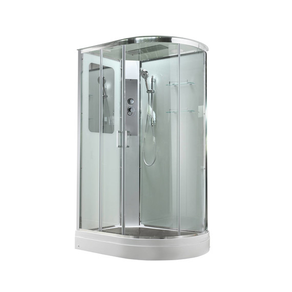 Душевая кабина Avacan 120x90 см A2912L, хром/прозрачное (безсиликоновая сборка) фото 5