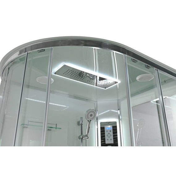 Гидробокс Avacan 120x90 см A2912RLED, хром/прозрачное (безсиликоновая сборка) - 17 Гидробокс Avacan 120x90 см A2912RLED, хром/прозрачное (безсиликоновая сборка) фото 17