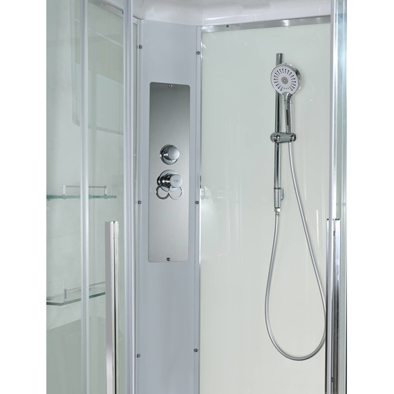 Душевая кабина Avacan 80x80 см K2080, хром/прозрачное (безсиликоновая сборка) фото 8