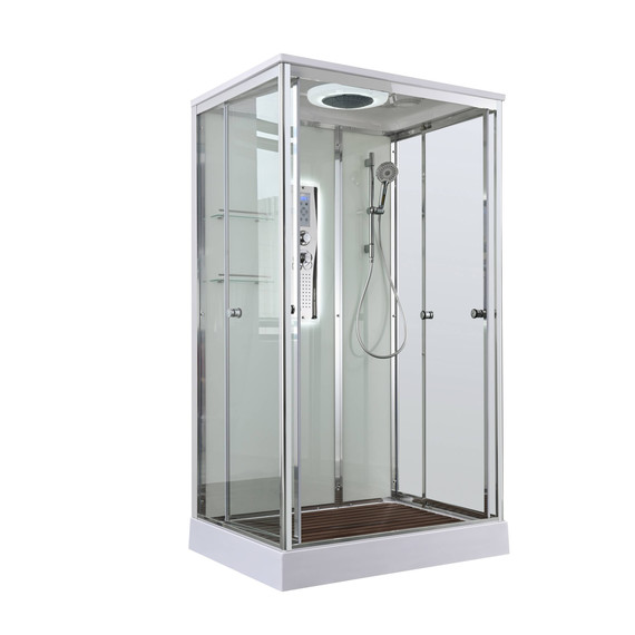 Гидробокс Avacan 120x90 см V2012LED, хром/прозрачное (безсиликоновая сборка) -  Гидробокс Avacan 120x90 см V2012LED, хром/прозрачное (безсиликоновая сборка) фото