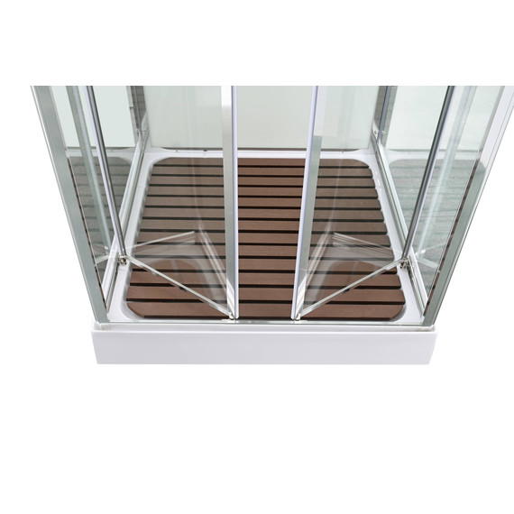 Душевая кабина Avacan 80x80 см V2080N, хром/прозрачное (безсиликоновая сборка) фото 10