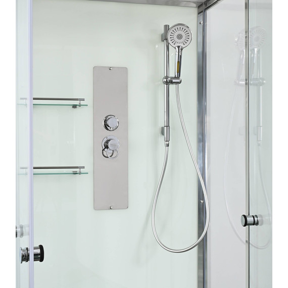 Душевая кабина Avacan 90x90 см V2090N, хром/прозрачное (безсиликоновая сборка) фото 13