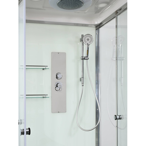 Душевая кабина Avacan 90x90 см V2090, хром/прозрачное (безсиликоновая сборка) фото 14