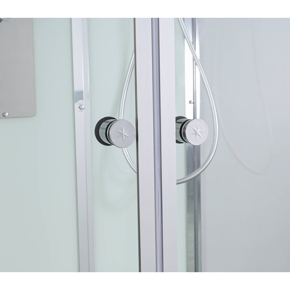 Душевая кабина Avacan 90x90 см V2090, хром/прозрачное (безсиликоновая сборка) фото 11