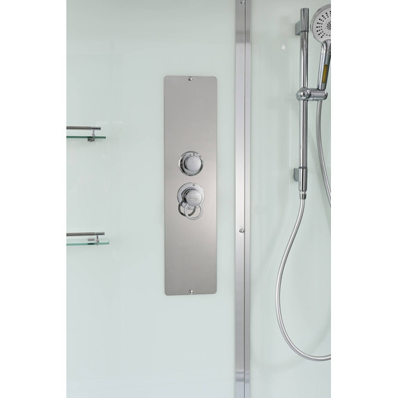 Душевая кабина Avacan 100x80 см V2810N, хром/прозрачное (безсиликоновая сборка) фото 6