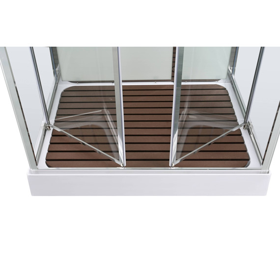 Душевая кабина Avacan 100x80 см V2810, хром/прозрачное (безсиликоновая сборка) фото 17