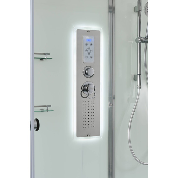 Гидробокс Avacan 120x90 см V5012LED, хром/прозрачное (безсиликоновая сборка) - 15 Гидробокс Avacan 120x90 см V5012LED, хром/прозрачное (безсиликоновая сборка) фото 15