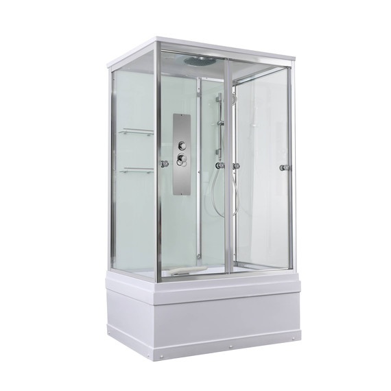 Душевая кабина Avacan 120x90 см V5012, хром/прозрачное (безсиликоновая сборка) фото 3