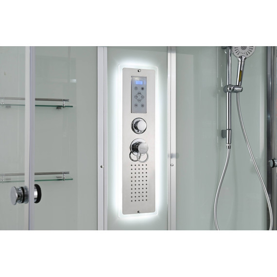 Гидробокс Avacan 150x85 см V5015LED, хром/прозрачное (безсиликоновая сборка) - 18 Гидробокс Avacan 150x85 см V5015LED, хром/прозрачное (безсиликоновая сборка) фото 18