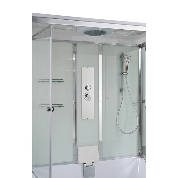 Душевая кабина Avacan 150x85 см V5015, хром/прозрачное (безсиликоновая сборка) фото 15