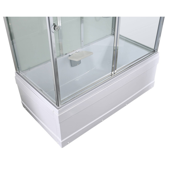 Душевая кабина Avacan 150x85 см V5015, хром/прозрачное (безсиликоновая сборка) фото 8