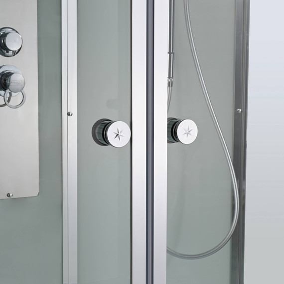 Душевая кабина Avacan 150x85 см V5015, хром/прозрачное (безсиликоновая сборка) фото 10