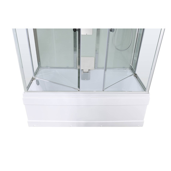 Душевая кабина Avacan 160x85 см V5016, хром/прозрачное (безсиликоновая сборка) фото 19