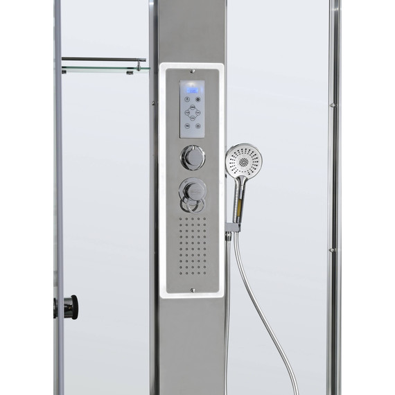 Гидробокс Avacan 100x100 см Z1910LED, хром/прозрачное (безсиликоновая сборка) - 10 Гидробокс Avacan 100x100 см Z1910LED, хром/прозрачное (безсиликоновая сборка) фото 10