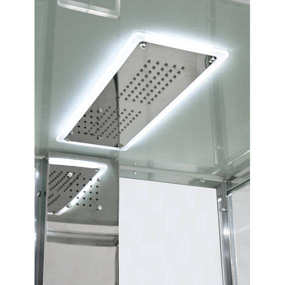 Гидробокс Avacan 100x100 см Z1910LED, хром/прозрачное (безсиликоновая сборка) - 9 Гидробокс Avacan 100x100 см Z1910LED, хром/прозрачное (безсиликоновая сборка) фото 9