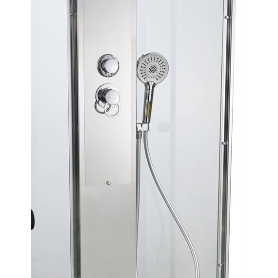 Душевая кабина Avacan 100x100 см Z1910, хром/прозрачное (безсиликоновая сборка) фото 14