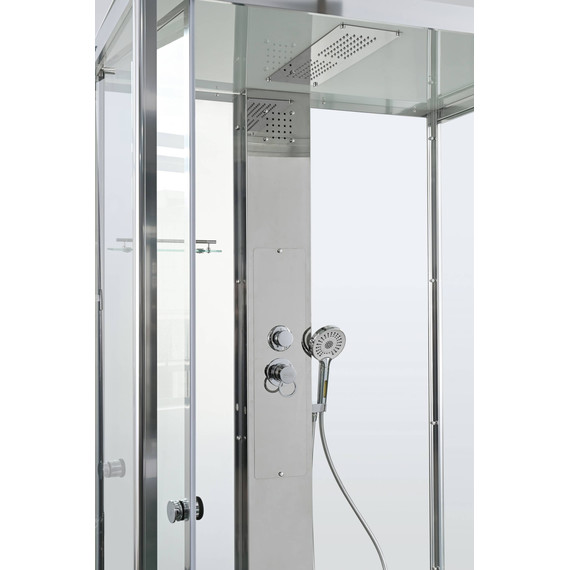 Душевая кабина Avacan 120x90 см Z1912MT, хром/прозрачное (безсиликоновая сборка) фото 9