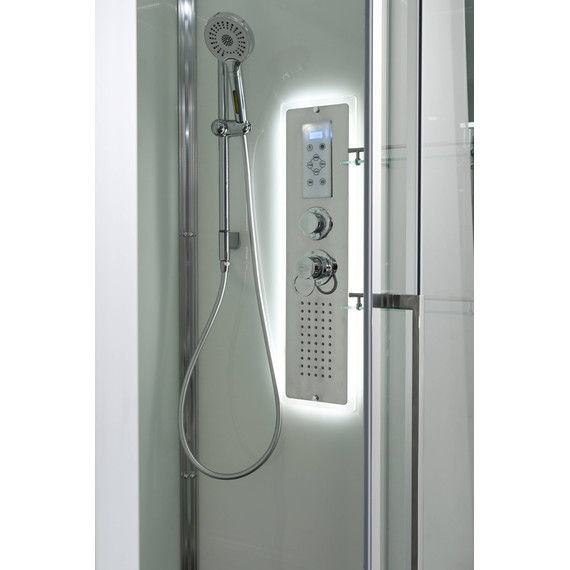 Гидробокс Avacan 120x90 см Z2912LED, хром/прозрачное (безсиликоновая сборка) - 11 Гидробокс Avacan 120x90 см Z2912LED, хром/прозрачное (безсиликоновая сборка) фото 11