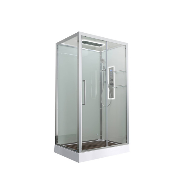 Гидробокс Avacan 120x90 см Z2912LED, хром/прозрачное (безсиликоновая сборка) -  Гидробокс Avacan 120x90 см Z2912LED, хром/прозрачное (безсиликоновая сборка) фото