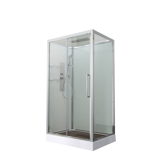 Душевая кабина Avacan 120x90 см Z2912, хром/прозрачное (безсиликоновая сборка) фото 