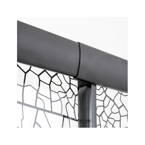 Душевая дверь Avacan (170-190) см FB2-170, чёрный/узор - 7 Душевая дверь Avacan (170-190) см FB2-170, чёрный/узор фото 7