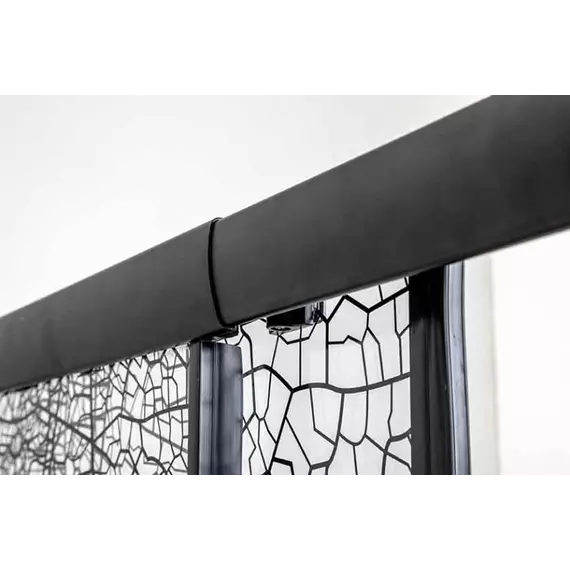 Душевое ограждение Avacan (170-190)х100 см FB2-170-SB100, чёрный/узор фото 12