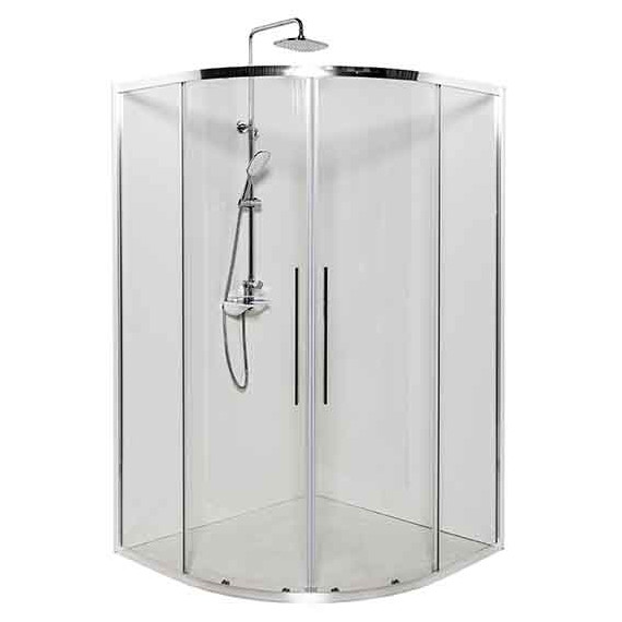 Душевое ограждение Avacan 90х90 см HC90, хром/прозрачное фото 4