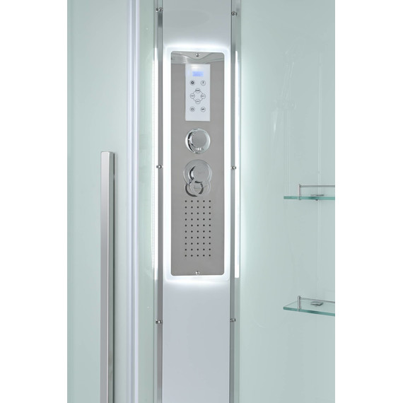 Душевая кабина Avacan 110x110 см EM5011LEDnew, хром/матовое (безсиликоновая сборка) фото 10