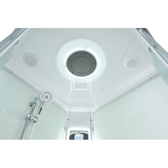 Душевая кабина Avacan 110x110 см EM5011LEDnew, хром/матовое (безсиликоновая сборка) фото 13