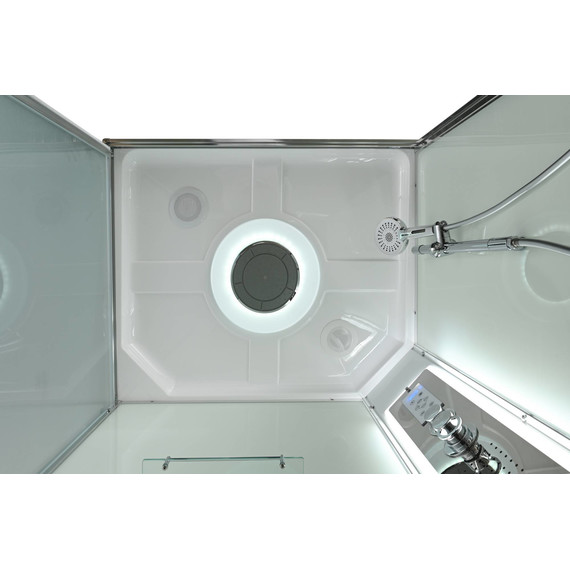 Гидробокс Avacan 100x100 см K2010LED, хром/прозрачное (безсиликоновая сборка) - 7 Гидробокс Avacan 100x100 см K2010LED, хром/прозрачное (безсиликоновая сборка) фото 7