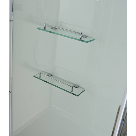 Душевая кабина Avacan 80x80 см K2080N, хром/прозрачное (безсиликоновая сборка) фото 7