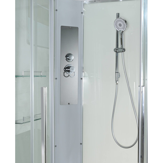 Душевая кабина Avacan 90x90 см K2090N, хром/прозрачное (безсиликоновая сборка) фото 7