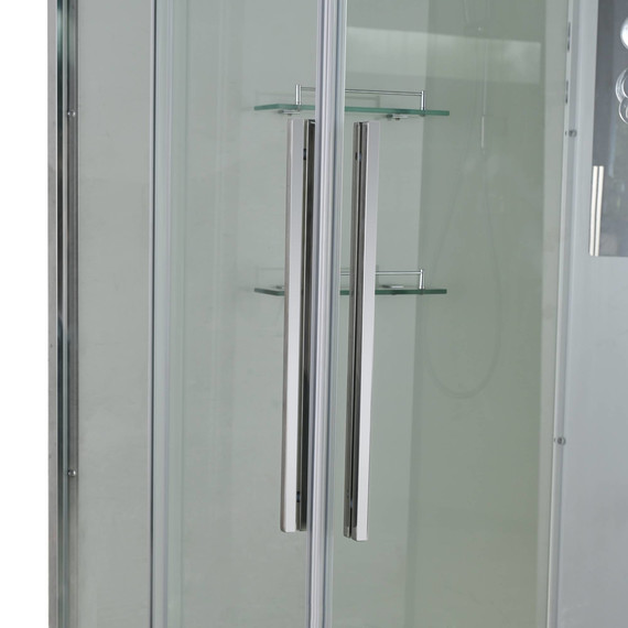 Душевая кабина Avacan 90x90 см K2090N, хром/прозрачное (безсиликоновая сборка) фото 10