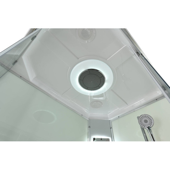 Гидробокс Avacan 100x80 см K2810LED, хром/прозрачное (безсиликоновая сборка) - 13 Гидробокс Avacan 100x80 см K2810LED, хром/прозрачное (безсиликоновая сборка) фото 13