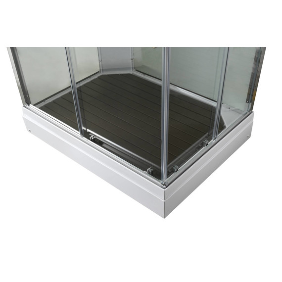 Душевая кабина Avacan 100x80 см K2810N, хром/прозрачное (безсиликоновая сборка) фото 9