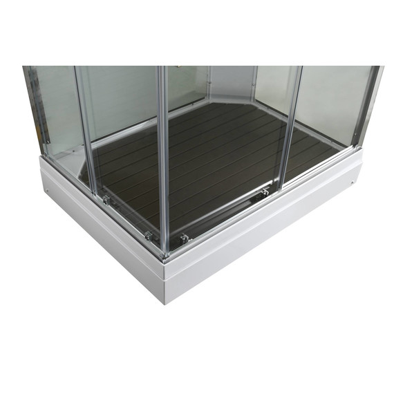 Душевая кабина Avacan 100x80 см K2810, хром/прозрачное (безсиликоновая сборка) фото 11