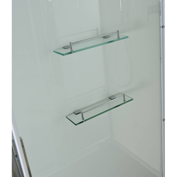 Душевая кабина Avacan 100x80 см K2810, хром/прозрачное (безсиликоновая сборка) фото 6