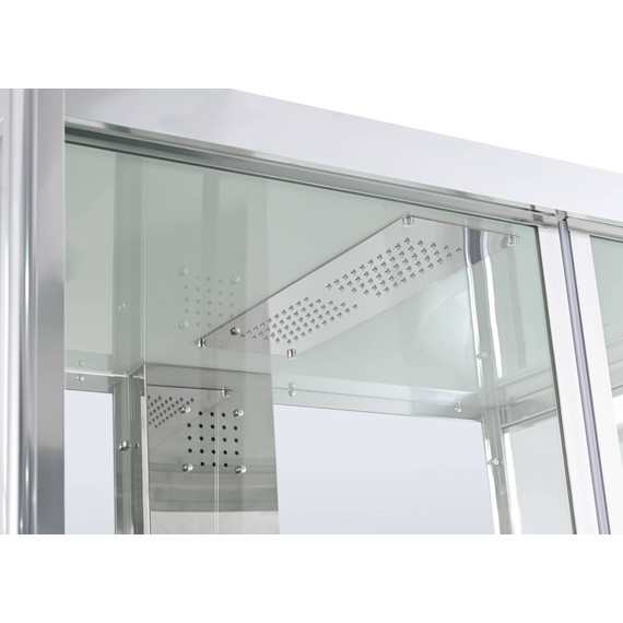 Душевая кабина Avacan 100x100 см Z1910MT, хром/прозрачное (безсиликоновая сборка) фото 7