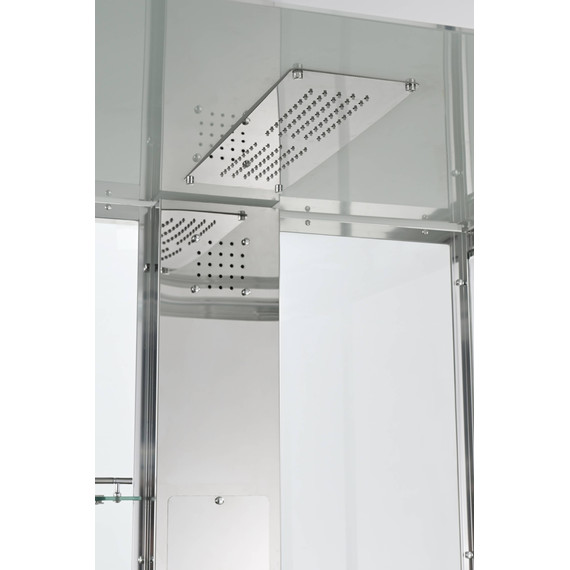 Душевая кабина Avacan 100x100 см Z1910MT, хром/прозрачное (безсиликоновая сборка) фото 11