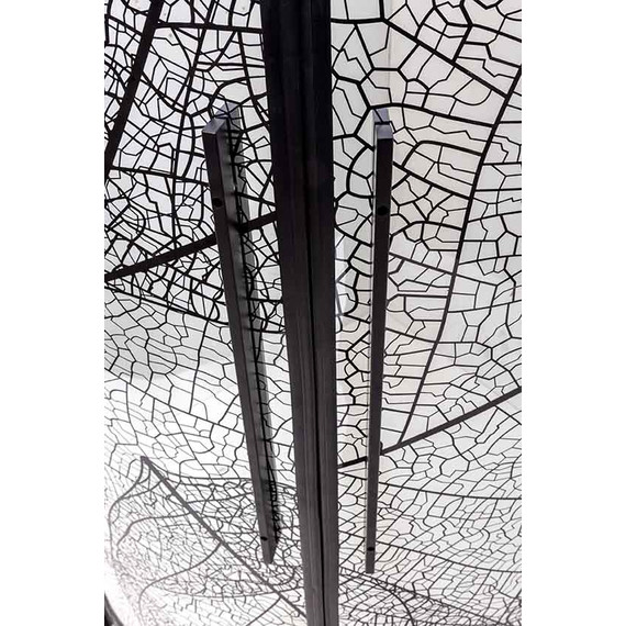 Душевое ограждение Avacan 80х80 см HB80, чёрный/узор фото 8