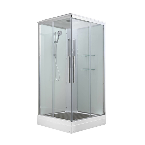 Душевая кабина Avacan 90x90 см K2090, хром/прозрачное (безсиликоновая сборка) фото 19