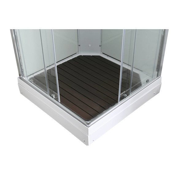 Гидробокс Avacan 80x80 см K2080LED, хром/прозрачное (безсиликоновая сборка) - 6 Гидробокс Avacan 80x80 см K2080LED, хром/прозрачное (безсиликоновая сборка) фото 6