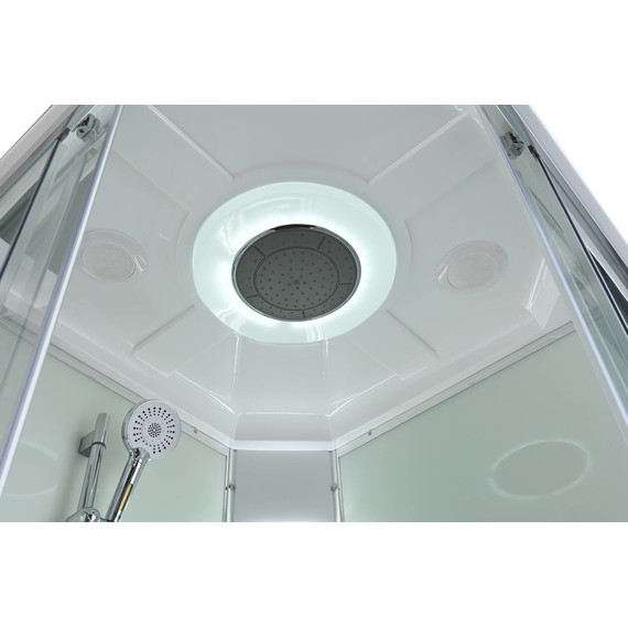 Гидробокс Avacan 90x90 см K2090LED, хром/прозрачное (безсиликоновая сборка) - 7 Гидробокс Avacan 90x90 см K2090LED, хром/прозрачное (безсиликоновая сборка) фото 7