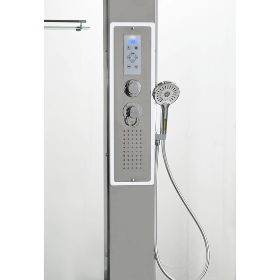 Гидробокс Avacan 100x100 см Z1910LEDMT, хром/прозрачное (безсиликоновая сборка) - 10 Гидробокс Avacan 100x100 см Z1910LEDMT, хром/прозрачное (безсиликоновая сборка) фото 10