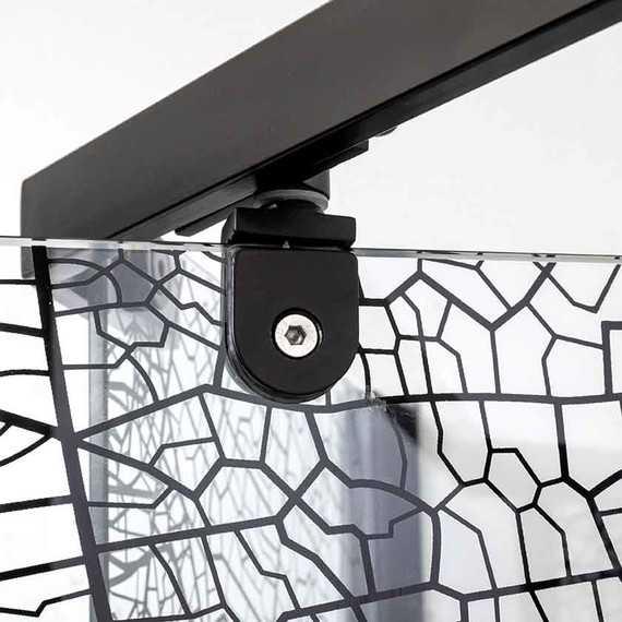 Душевое ограждение Avacan 90х90 см PB90, чёрный/узор фото 11