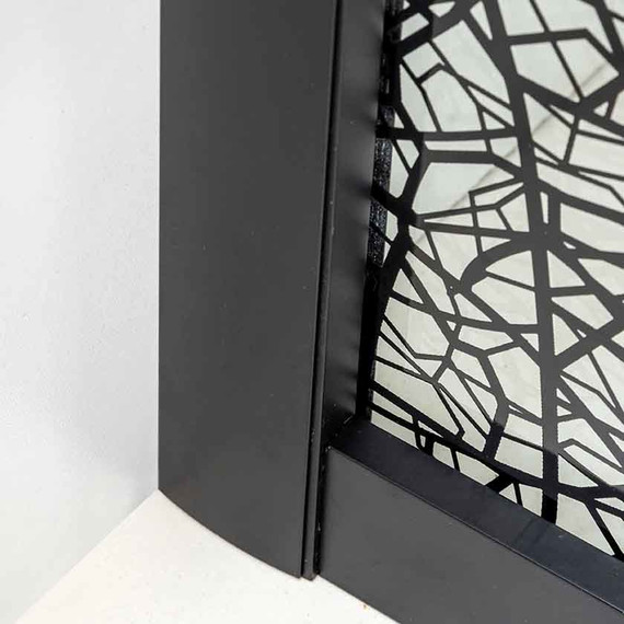 Душевое ограждение Avacan 100х100 см HB100, чёрный/узор фото 6