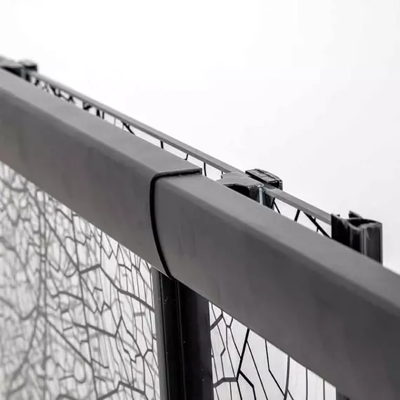 Душевое ограждение Avacan (190-210)х100 см FB2-190-SB100, чёрный/узор фото 13