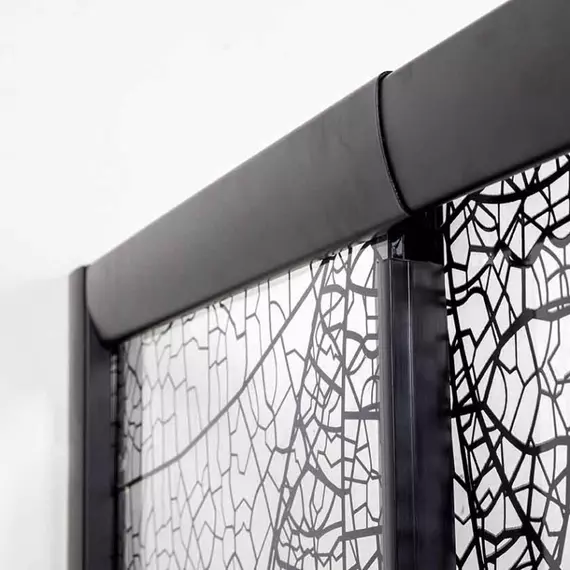 Душевое ограждение Avacan (170-190)х100 см FB2-170-SB100MT, чёрный/матовое фото 4